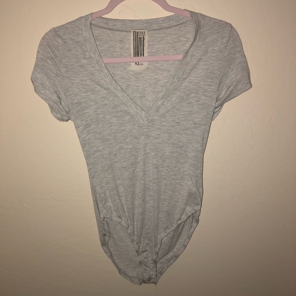 Free people grey bodysuit (only worn once)